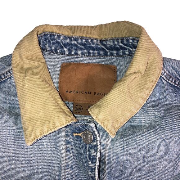 American Eagle Denim Jean Jacket Medium - Picture 3 of 9